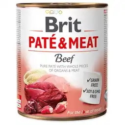 Zooplus 12x 800g Brit Paté & Vlees Adult Rundvlees hondenvoer nat aanbieding