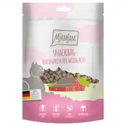 Zooplus 125g MjAMjAM Snackbag Culinaire Wilde Zalm Kattensnacks aanbieding