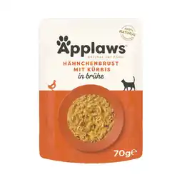 Zooplus 9 + 3 gratis! Applaws zakje met bouillon 12 x 70 g aanbieding