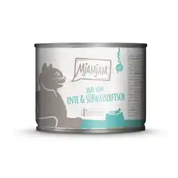 Zooplus 6x 200g MjAMjAM Duo Eend & Zoetwatervis nat kattenvoer aanbieding