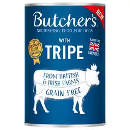 Zooplus 24x 400g Butcher's Original graanvrij Paté met pens nat hondenvoer aanbieding