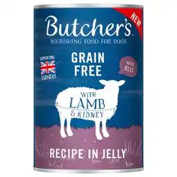 Zooplus 24x 400g Butcher's Original Graanvrij met lam in gelei Hondenvoer aanbieding