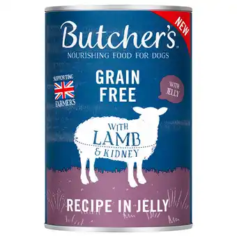 Zooplus 24x 400g Butcher's Original Graanvrij met lam in gelei Hondenvoer aanbieding
