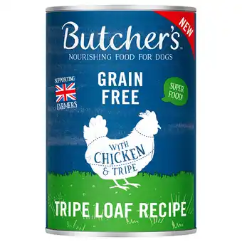 Zooplus 24x 400g Butcher's Original Graanvrij met paté van kip en pens Hondenvoer aanbieding