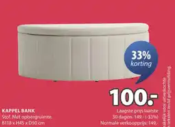 Jysk Kappel bank aanbieding