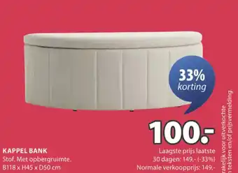 Jysk Kappel bank aanbieding