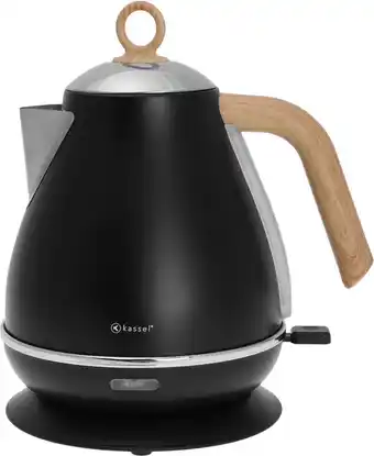 Bol.com Kassel 93223 - Retro Waterkoker - 17L - RVS - Zwart aanbieding