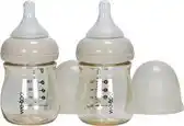 Babypark We-Too Standaardfles PPSU - 160 ml - Black - 2-pack aanbieding