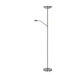 Praxis Lucide leeslamp Zenith mat chroom led dimbaar ⌀25,4cm 20+4W aanbieding