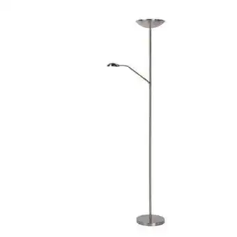 Praxis Lucide leeslamp Zenith mat chroom led dimbaar ⌀25,4cm 20+4W aanbieding