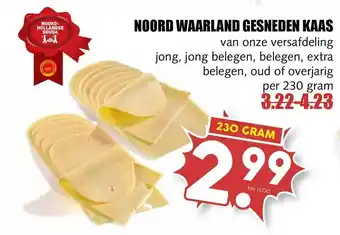 MCD Supermarkt Noord Waarland Gesneden Kaas 230g aanbieding