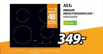 Expert AEG Inbouw Inductiekookplaat | HK604200IB aanbieding