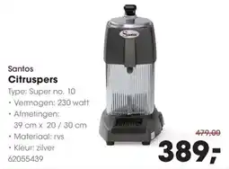 HANOS Santos Citruspers aanbieding