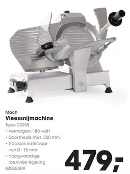 HANOS Mach Vleessnijmachine 220SR aanbieding