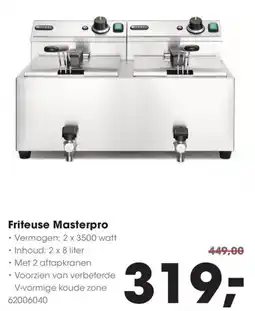 HANOS Friteuse Masterpro aanbieding