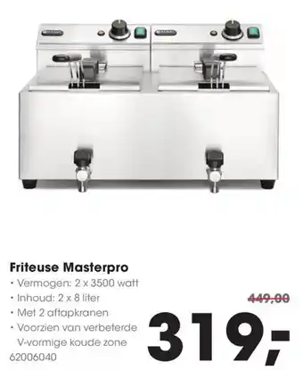 HANOS Friteuse Masterpro aanbieding