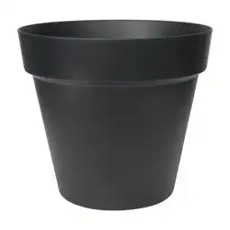 Welkoop Easyday Smile - Bloempot - Zwart - 25 cm aanbieding