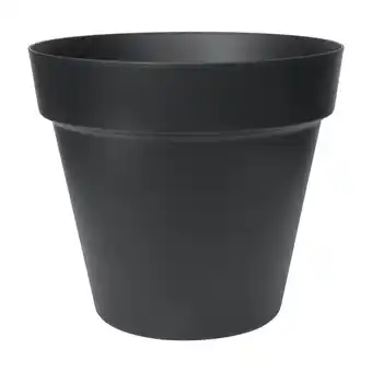 Welkoop Easyday Smile - Bloempot - Zwart - 25 cm aanbieding