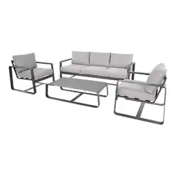 Welkoop Lesli Living Belezza - Loungeset - Antraciet aanbieding