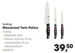 HANOS Zwilling Messenset Twin Pollux aanbieding
