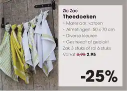 HANOS Zic Zac Theedoeken aanbieding