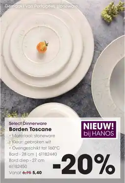 HANOS Select Dinnerware Borden Toscane aanbieding