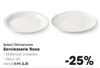 HANOS Select Dinnerware Serviesserie Rosa aanbieding