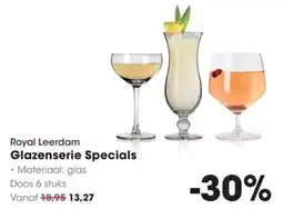 HANOS Royal Leerdam Glazenserie Specials aanbieding