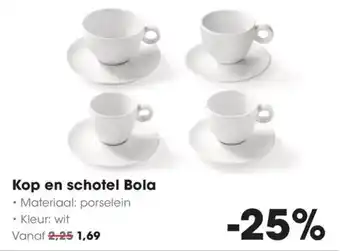 HANOS Kop en schotel Bola aanbieding