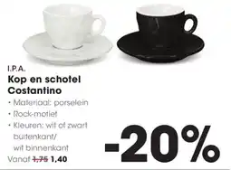 HANOS I.P.A. Kop en schotel Costantino aanbieding