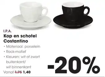HANOS I.P.A. Kop en schotel Costantino aanbieding
