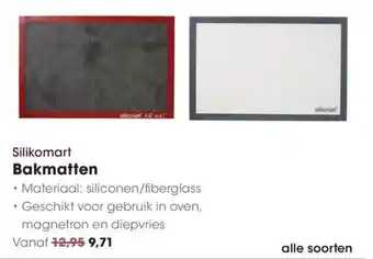 HANOS Silikomart Bakmatten aanbieding