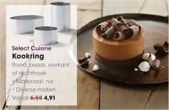 HANOS Select Cuisine Kookring aanbieding