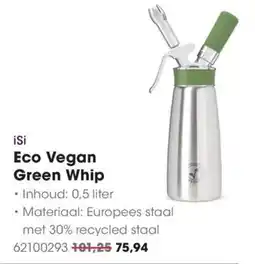 HANOS iSi Eco Vegan Green Whip aanbieding