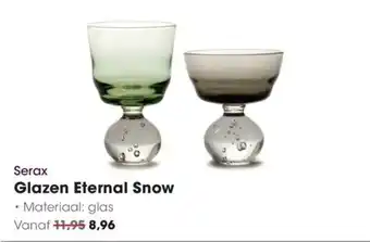HANOS Serax Glazen Eternal Snow aanbieding