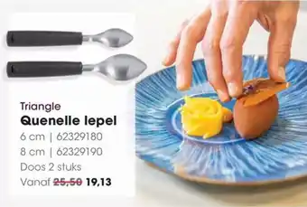 HANOS Triangle Quenelle lepel aanbieding