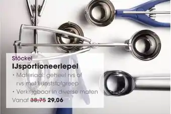 HANOS Stöckel IJsportioneerlepel aanbieding