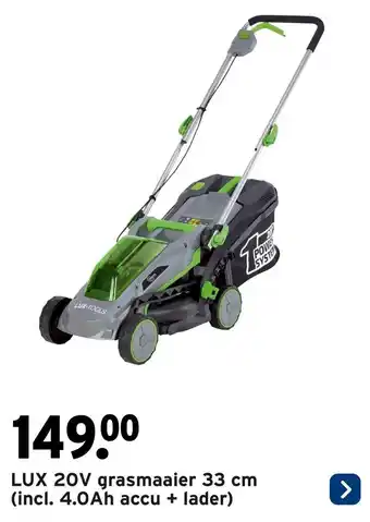 GAMMA LUX 20V grasmaaier aanbieding