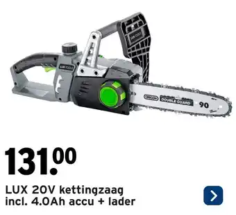 GAMMA LUX 20V kettingzaag aanbieding