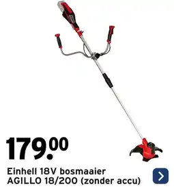 GAMMA Einhell 18V bosmaaier Agillo18/200 aanbieding