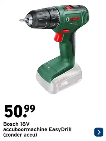 GAMMA Bosch 18V accuboormachine EasyDrill aanbieding