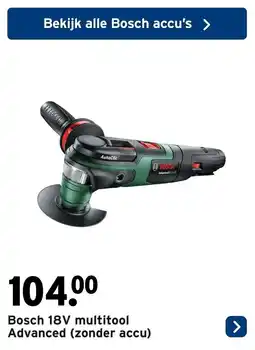 GAMMA Bosch 18V multitool Advanced aanbieding