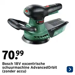 GAMMA Bosch 18V excentrische schuurmachine AdvancedOrbit aanbieding