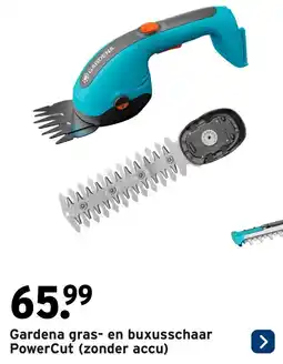 GAMMA Gardena gras- en buxusschaar PowerCut aanbieding