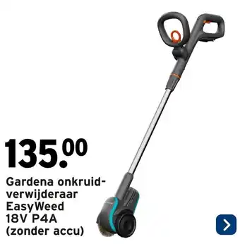 GAMMA Gardena onkruid- verwijderaar EasyWeed 18V P4A aanbieding