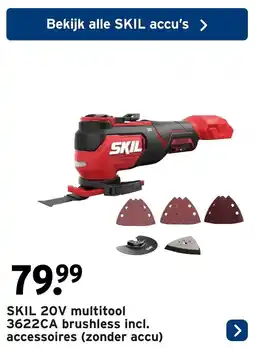 GAMMA SKIL 20V multitool 3622CA brushless aanbieding