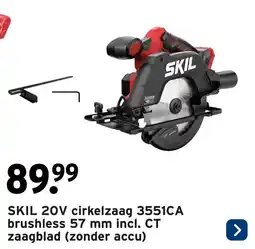 GAMMA SKIL 20V cirkelzaag 3551CA brushless aanbieding