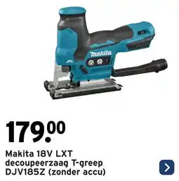 GAMMA Makita 18V LXT decoupeerzaag T-greep DJV185Z aanbieding