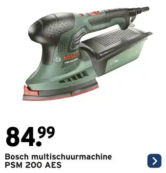 GAMMA Bosch multischuurmachine PSM 200 AES aanbieding