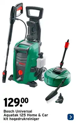 GAMMA Bosch Universal Aquatak 125 Home & Car kit hogedrukreiniger aanbieding